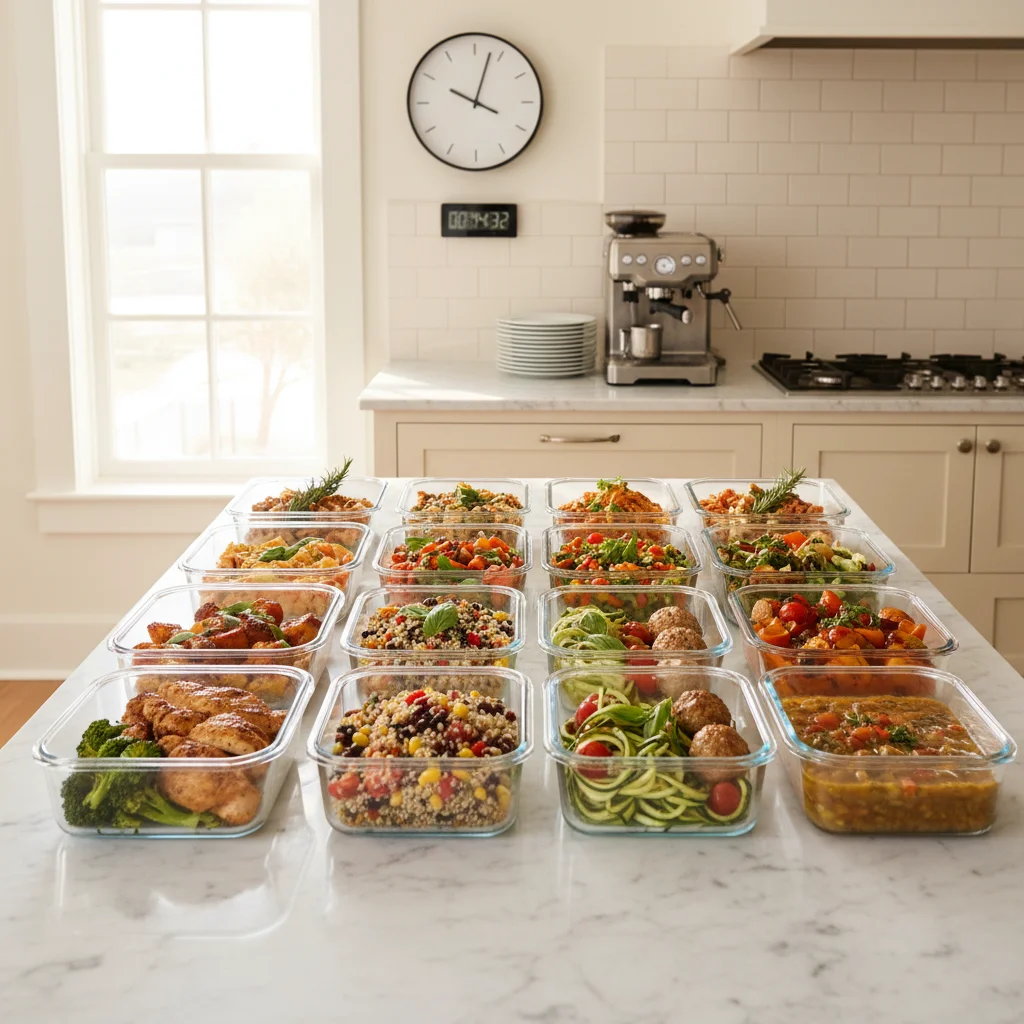 Batch Cooking for Beginners: Prepare 4 Days of Meals in Under 2 Hours