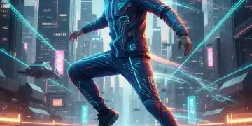 Futuristic smart fabric clothing with integrated technology