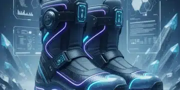 Future Footwear: Comfort & Style Innovations 2026 Futuristic winter boots with glowing accents and advanced materials for 2026