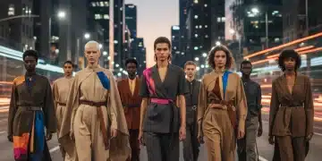 Gender-Neutral Fashion 2026: 7 Essential Pieces for Your Wardrobe Diverse models in contemporary gender-neutral clothing, urban backdrop