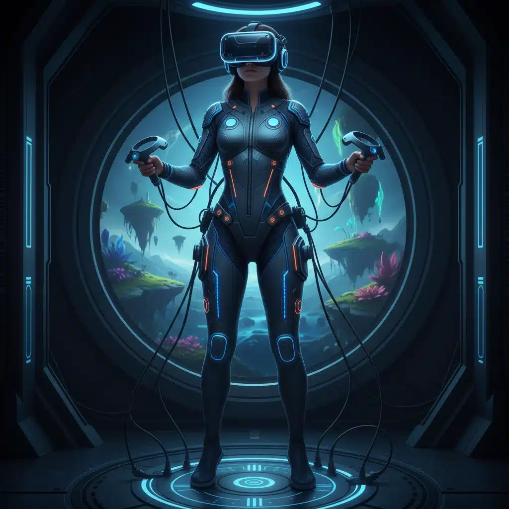 Haptic feedback clothing enhancing virtual reality experience