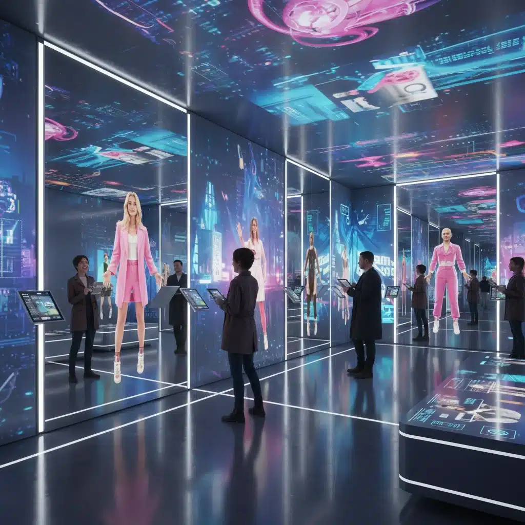 Immersive retail experience with augmented reality mirrors