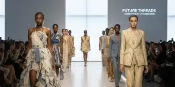 Beyond Fast Fashion: 6 Independent US Designers Shaping 2026 Trends Models on runway wearing unique designs from independent US fashion designers.