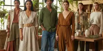 Models wearing sustainable fashion, eco-friendly outfits for 2026