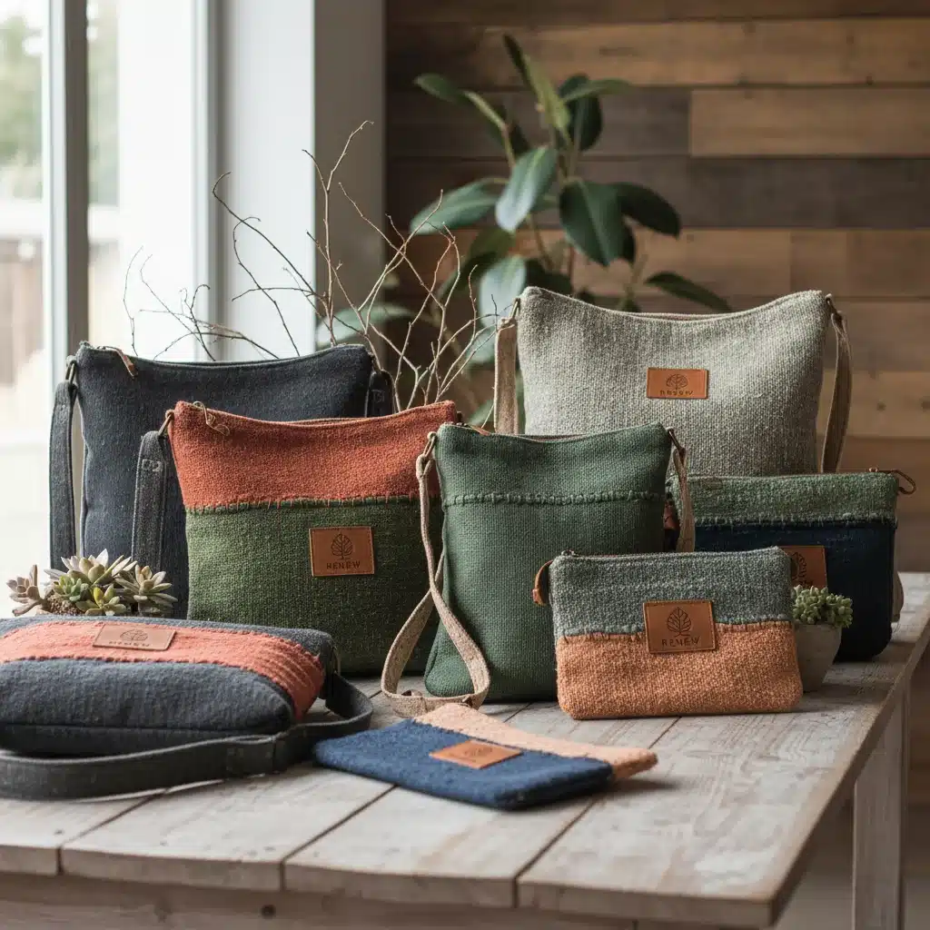 Sustainable and eco-friendly handbags in earthy tones, a key fall 2026 accessory trend.