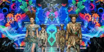Unlocking the Potential of Upcycled Fashion: 5 Innovative Brands to Watch in 2026 Models showcasing innovative upcycled fashion designs on a futuristic runway, emphasizing sustainable style.
