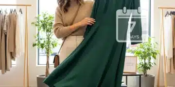 Woman applying 7-day rule to prevent impulse fashion buys in 2026