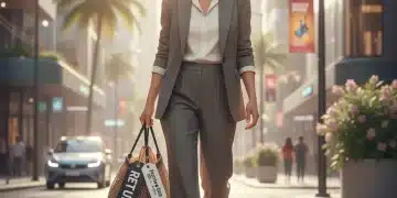 Woman confidently returning fashion purchases for a full refund in 2026
